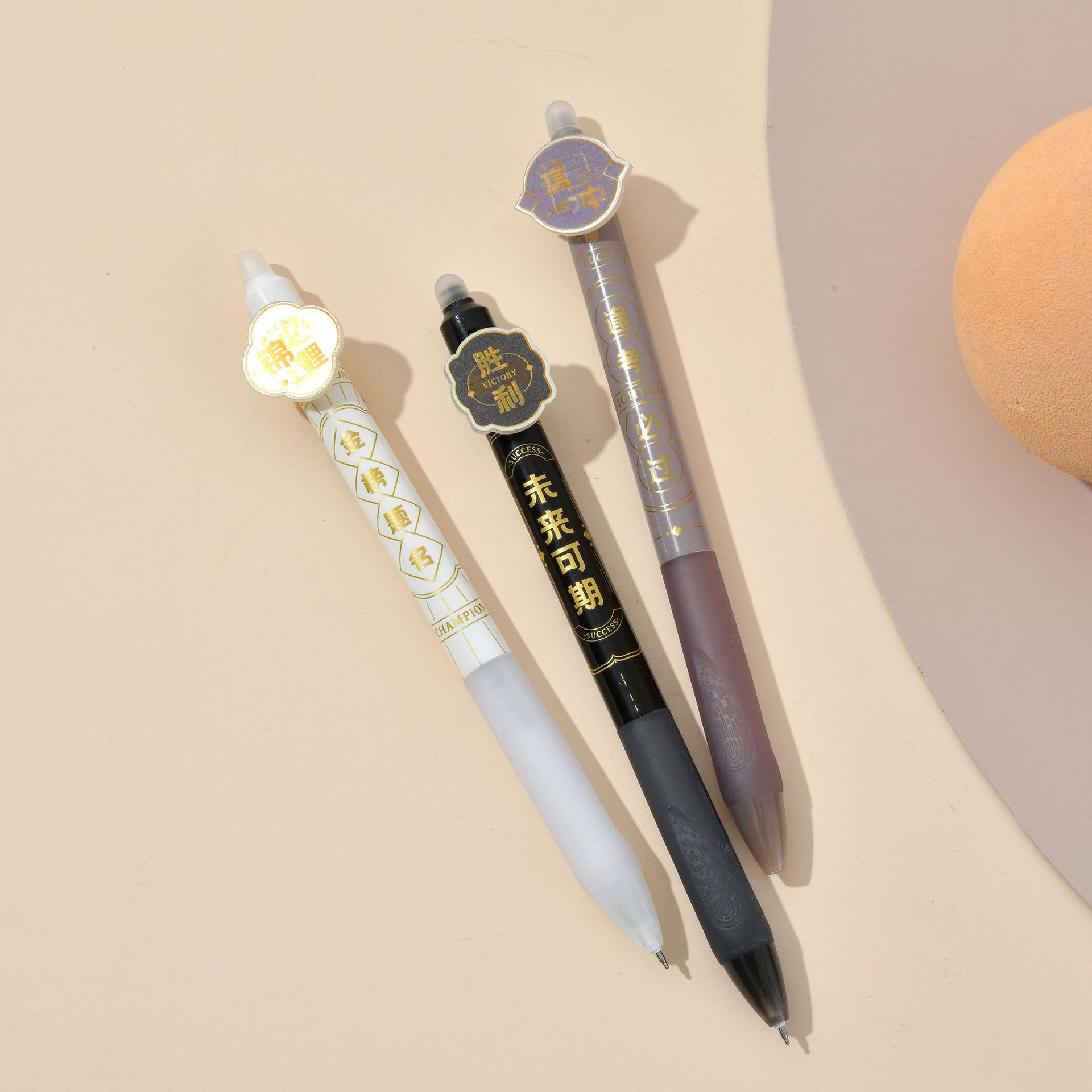 Chenxi Jinbang Dingming Erasable Pen, creative grating gel pen, ST pen tip, blue pen core, 0.5mm, student stationery pic 13