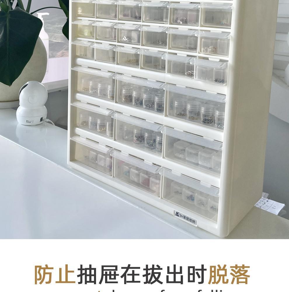 抽屉式零件盒收纳柜箱家用分格塑料透明工具盒收纳物料盒子大容量详情10