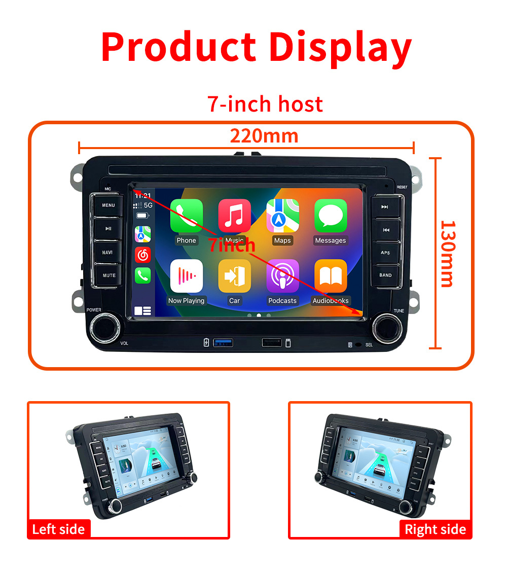 适用大众车斯柯达捷达帕萨特CC途观锐中控大屏导航倒车影像一体机详情18