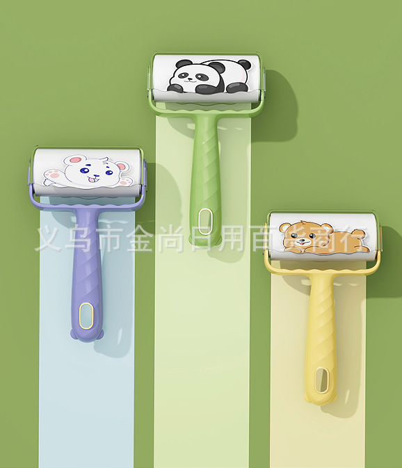 High appearance level dopamine cartoon bed brush hair remover, sofa pet hair remover, hair cleaning roller hair remover pic 5