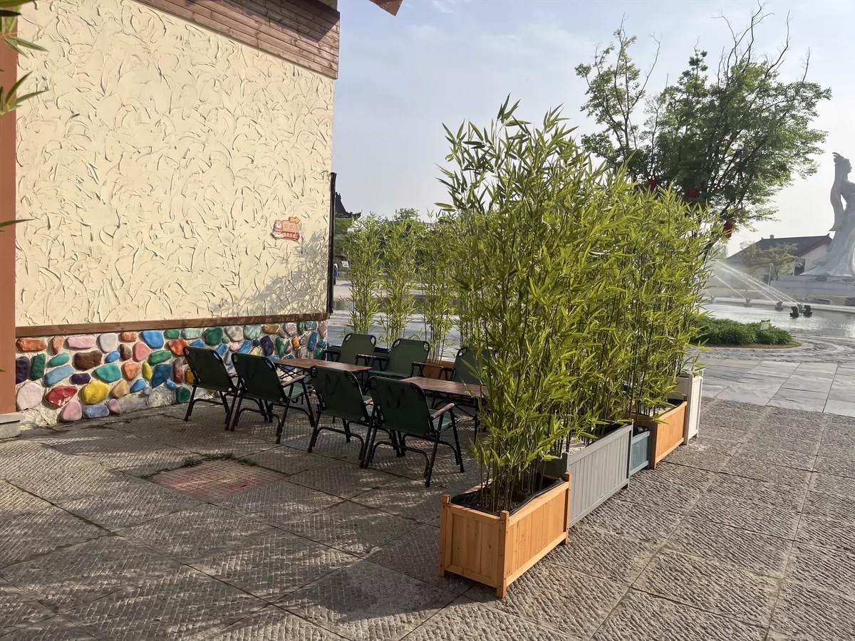 仿真竹子室内装饰隔断屏风假竹子挡墙造景绿植盆栽细水竹办公文化园艺仿真枝叶树详情9