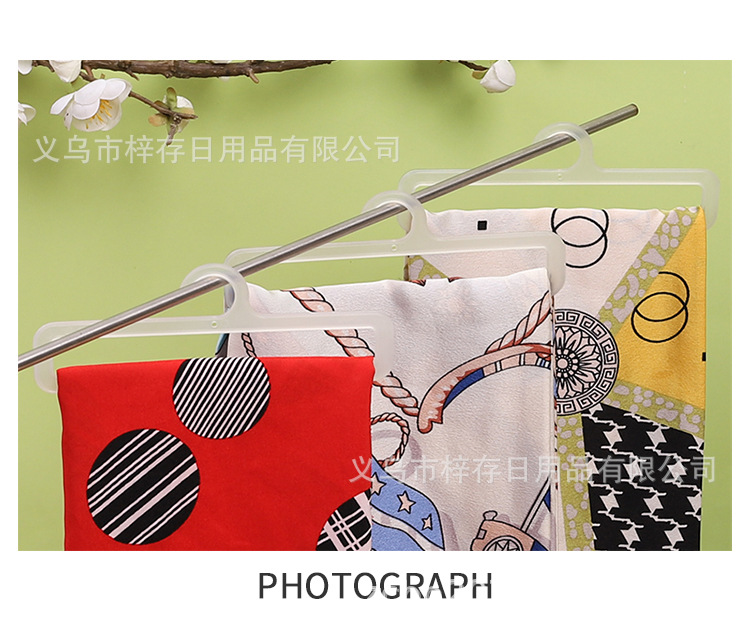 Factory direct sales and wholesale of plastic hooks, wavy opening scarf racks, towel hooks, silk scarves, supermarket display clothes hanger hooks pic 8