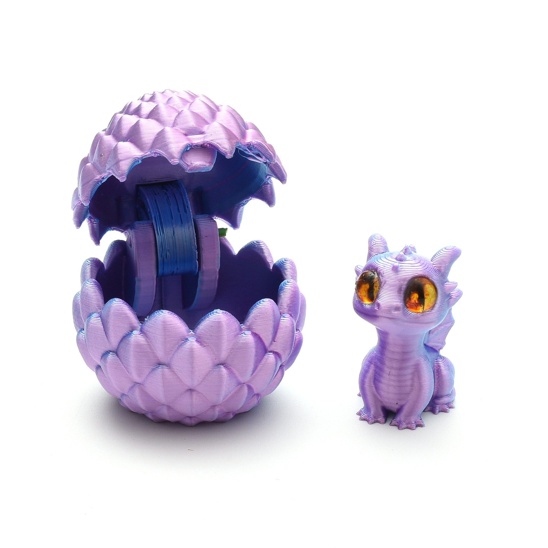 【跨境爆款】3D打印水晶小龙蛋套装玩具摆件桌面儿童迷你桌面装饰详情14