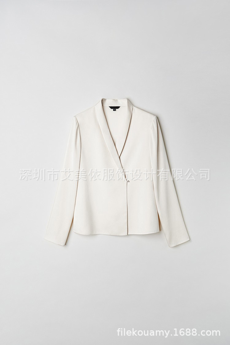 2023新精品双层真丝衬衫春夏衬衫女 重磅长袖OL通勤女装一件代发详情16