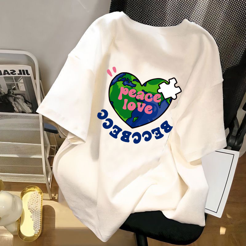 爆款韩版卡通史努比短袖T恤男女同款情侣装百搭潮流帅气上衣服潮t详情8