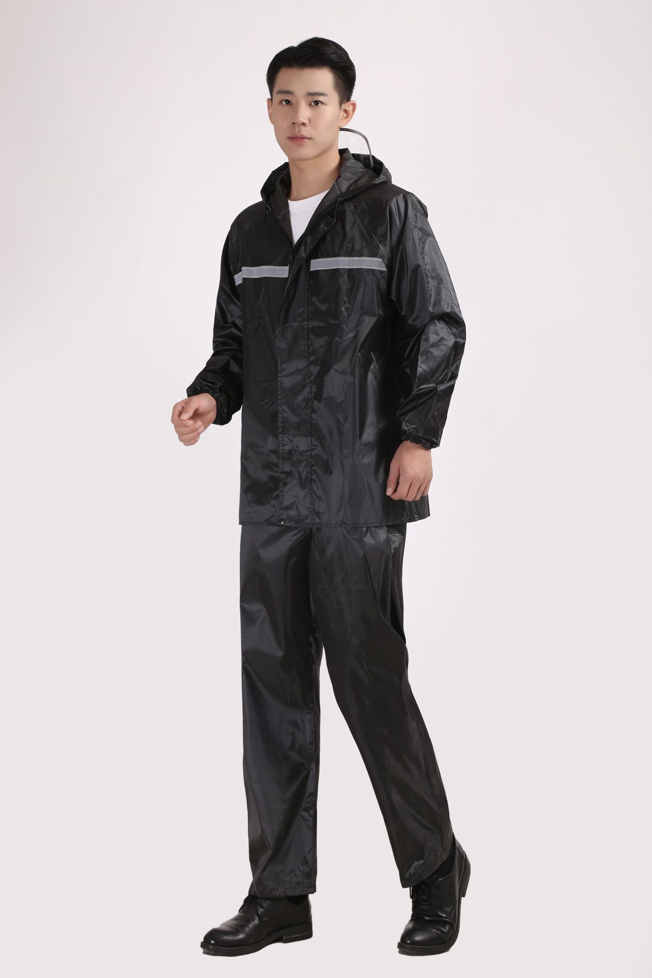 加厚加大防水雨衣雨裤套装户外建筑工地耐用成人分体农用绿化雨衣详情3