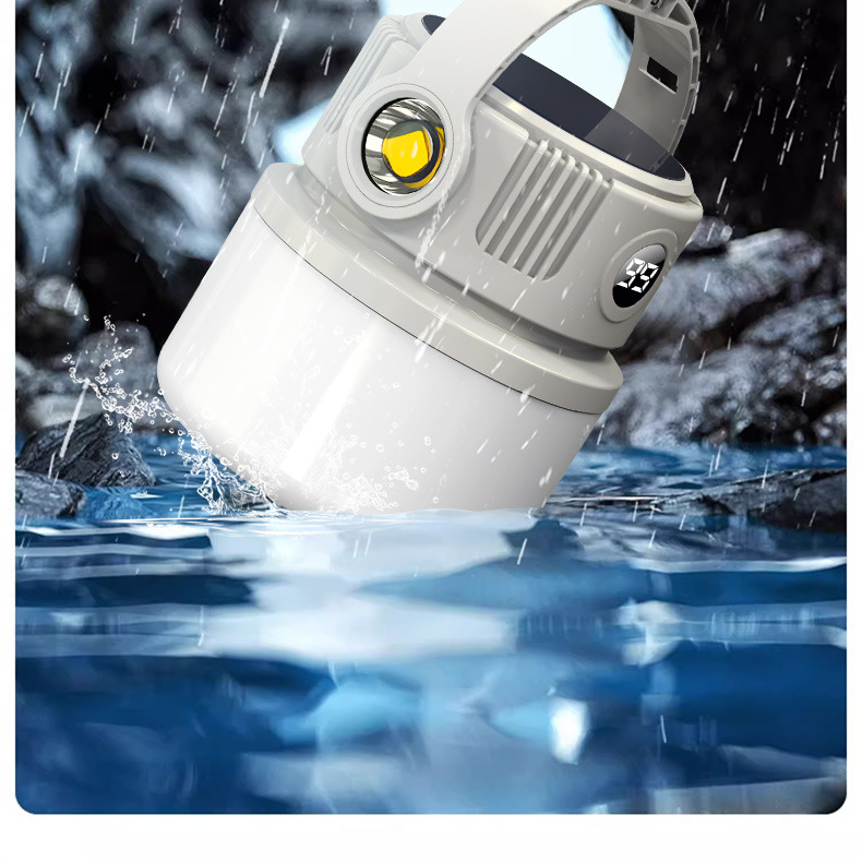 跨境爆款太阳能灯户外露营灯超长续航强光摆摊便携式充电照明灯营详情19