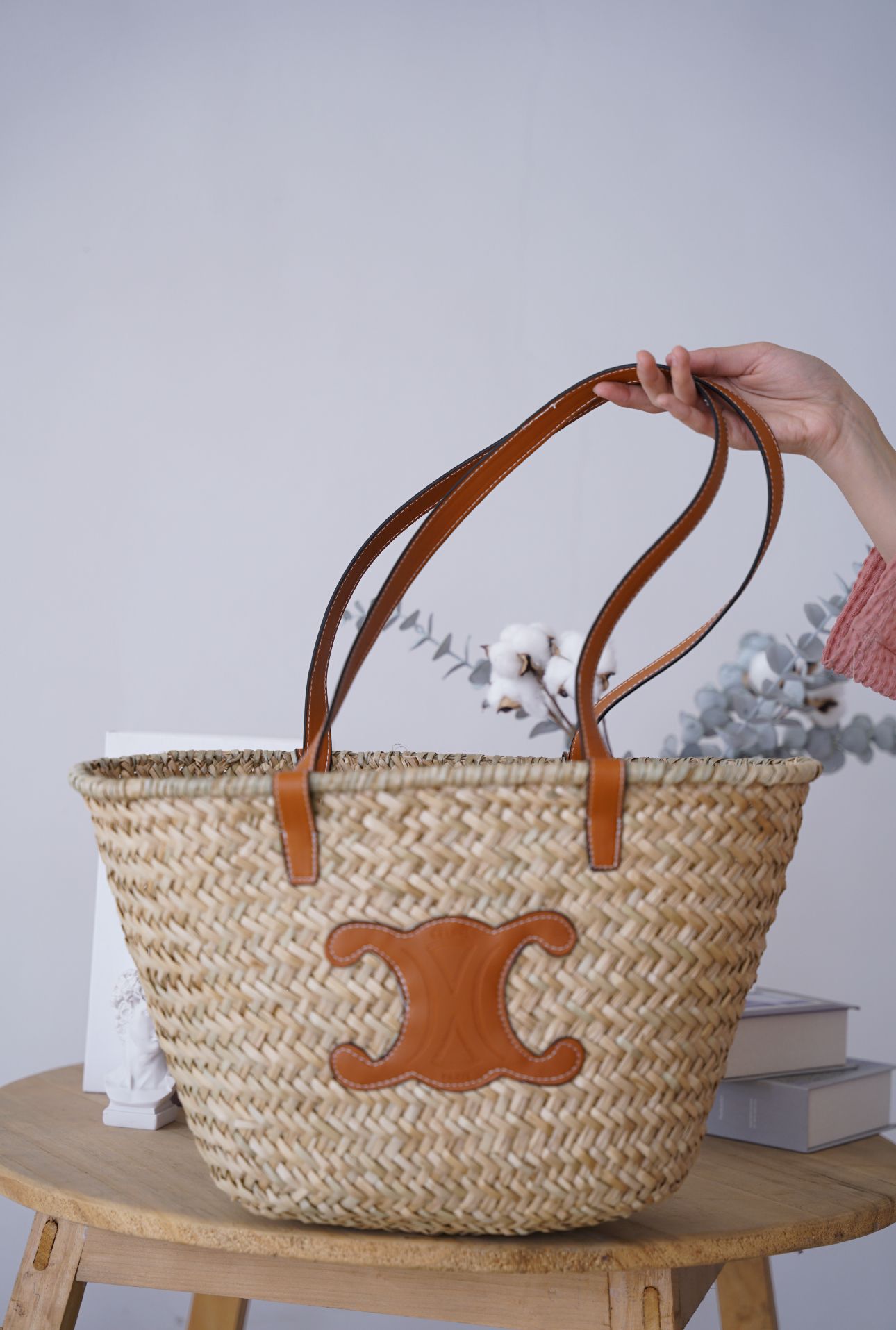 24年草编大容量单肩包度假旅行沙滩包手工编织包拍照打卡包托特包详情1