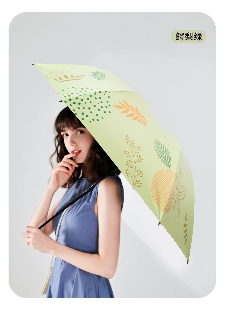 Paradise Umbrella Black Rubber Sun Protection and UV Protection umbrella, student all-weather umbrella, manual folding sunshade umbrella for men and women pic 19