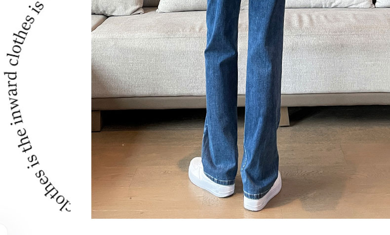 牛仔裤女春秋2025新款爆款阔腿裤九分法棍小个子薄款窄版直筒裤子详情38