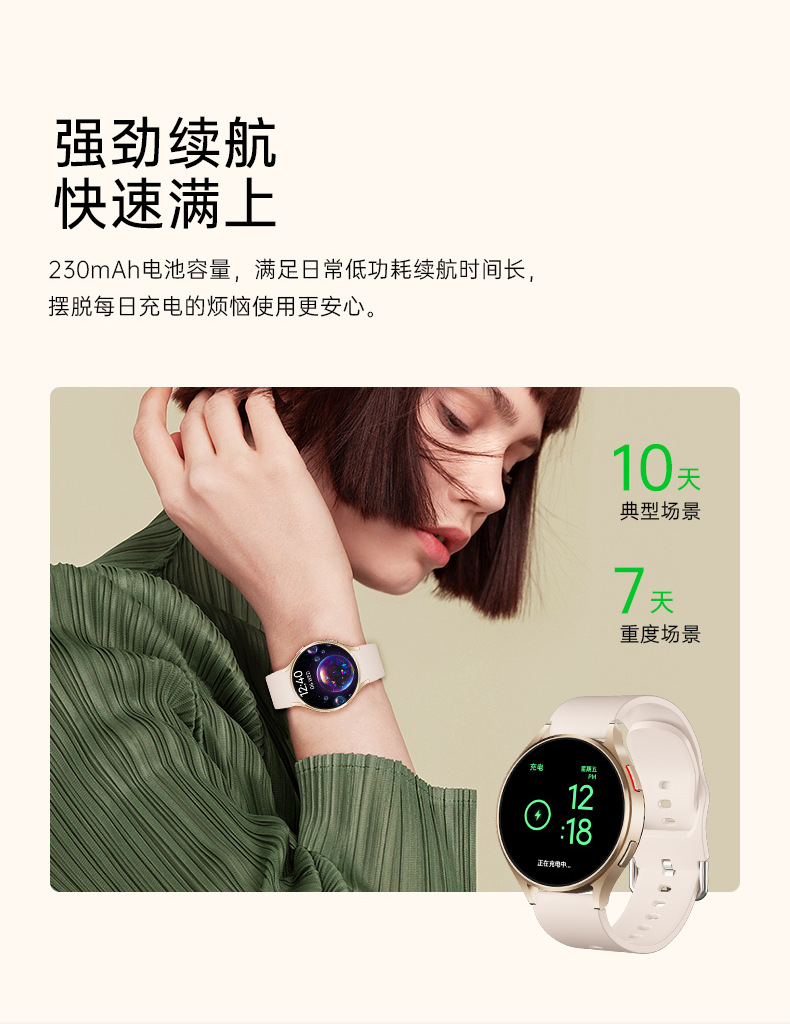 亚马逊跨境热销WATCH6 mini运动百搭智能手表健康提醒密码锁屏NFC详情16