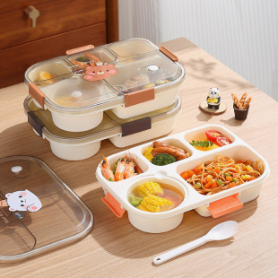 INS四分格饭盒学生午餐盒上班微波炉亚马逊跨境便当盒bento box详情17