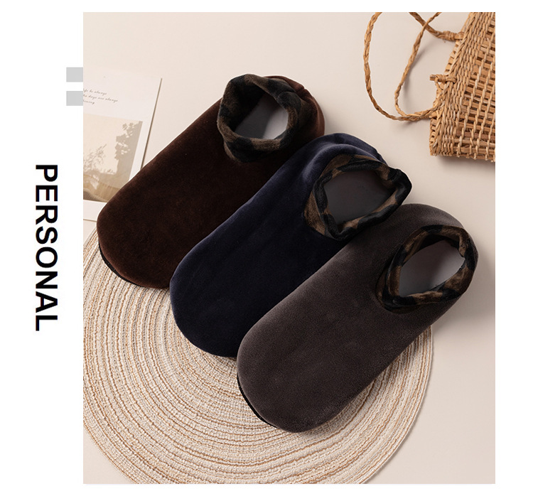 秋冬超柔地板袜成人男士保暖袜套加厚防滑家居室内鞋袜加绒地毯袜详情8