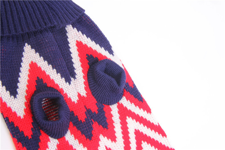 Factory direct sales of pet clothes, autumn and winter teddy pet warm sweaters, British fashionable and cool cat and dog clothing pic 7