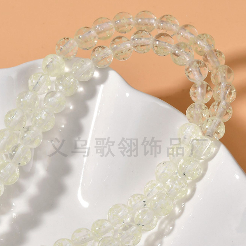 手工香灰金沙圆球琉璃珠DIY手链项链手机链斜挎链饰品配详情6