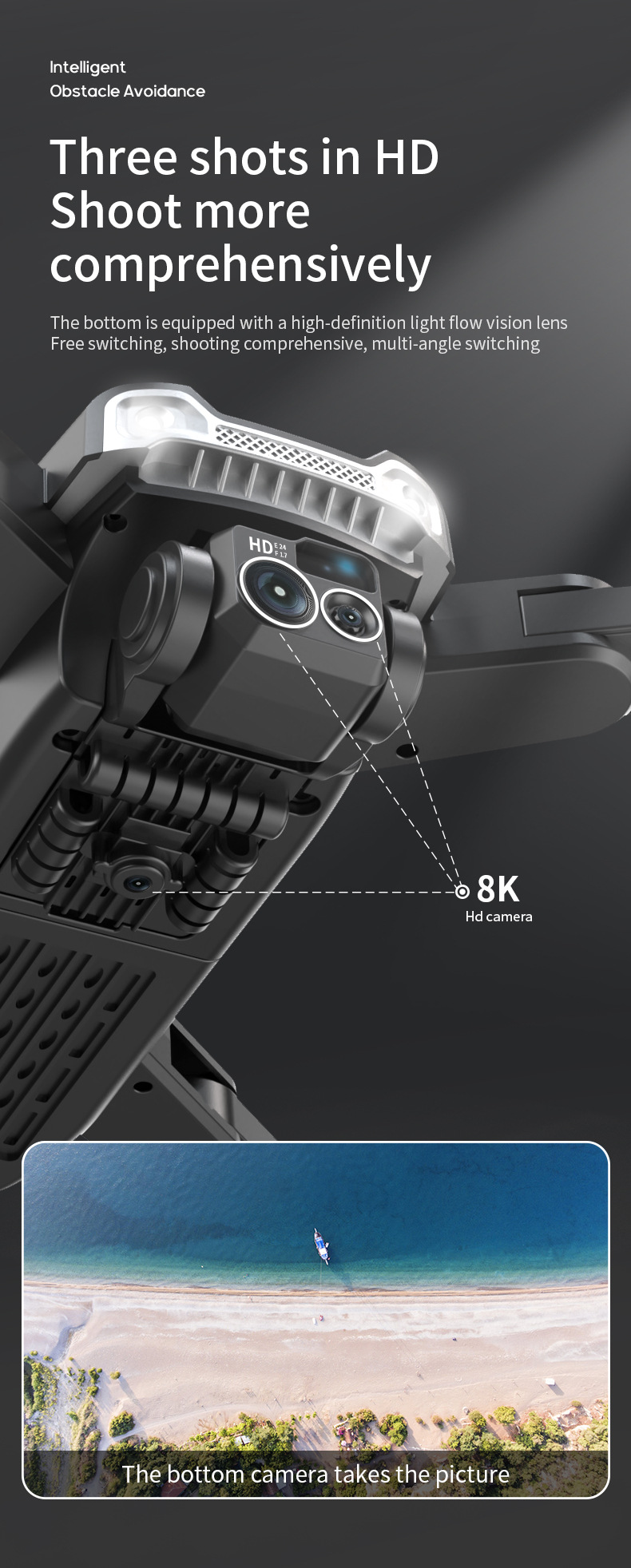 Cross-border new product J5 Drone brushless GPS positioning high-definition aerial photography obstacle avoidance four-axis remote control aircraft toy gift box pic 32