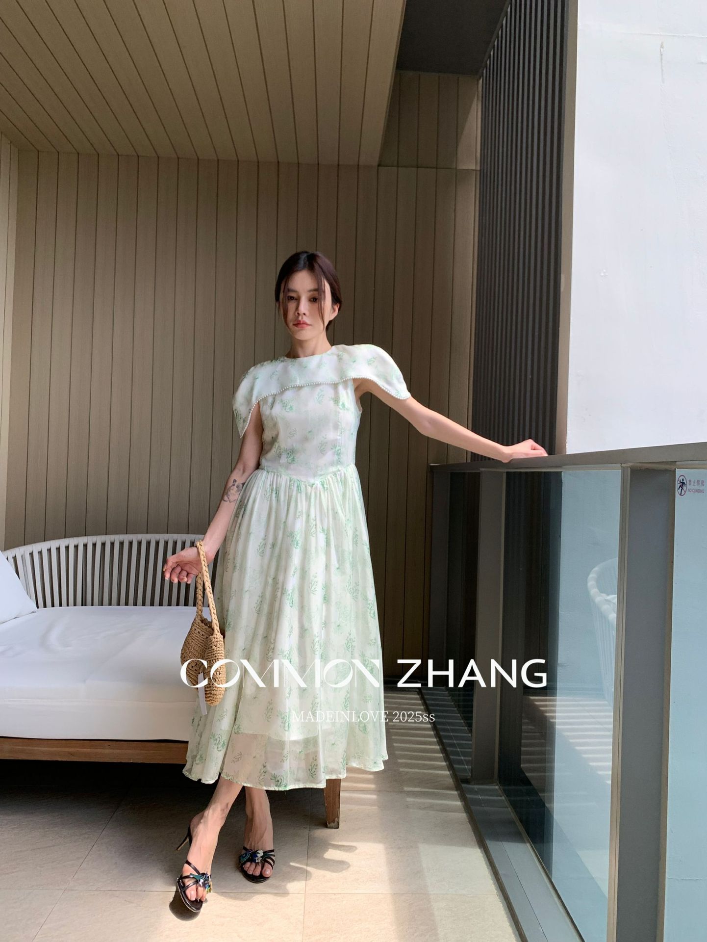 CZ ZHANG Summer French socialite beadwork round-neck shawl Floral sleeveless Texture dress A26812 pic 27