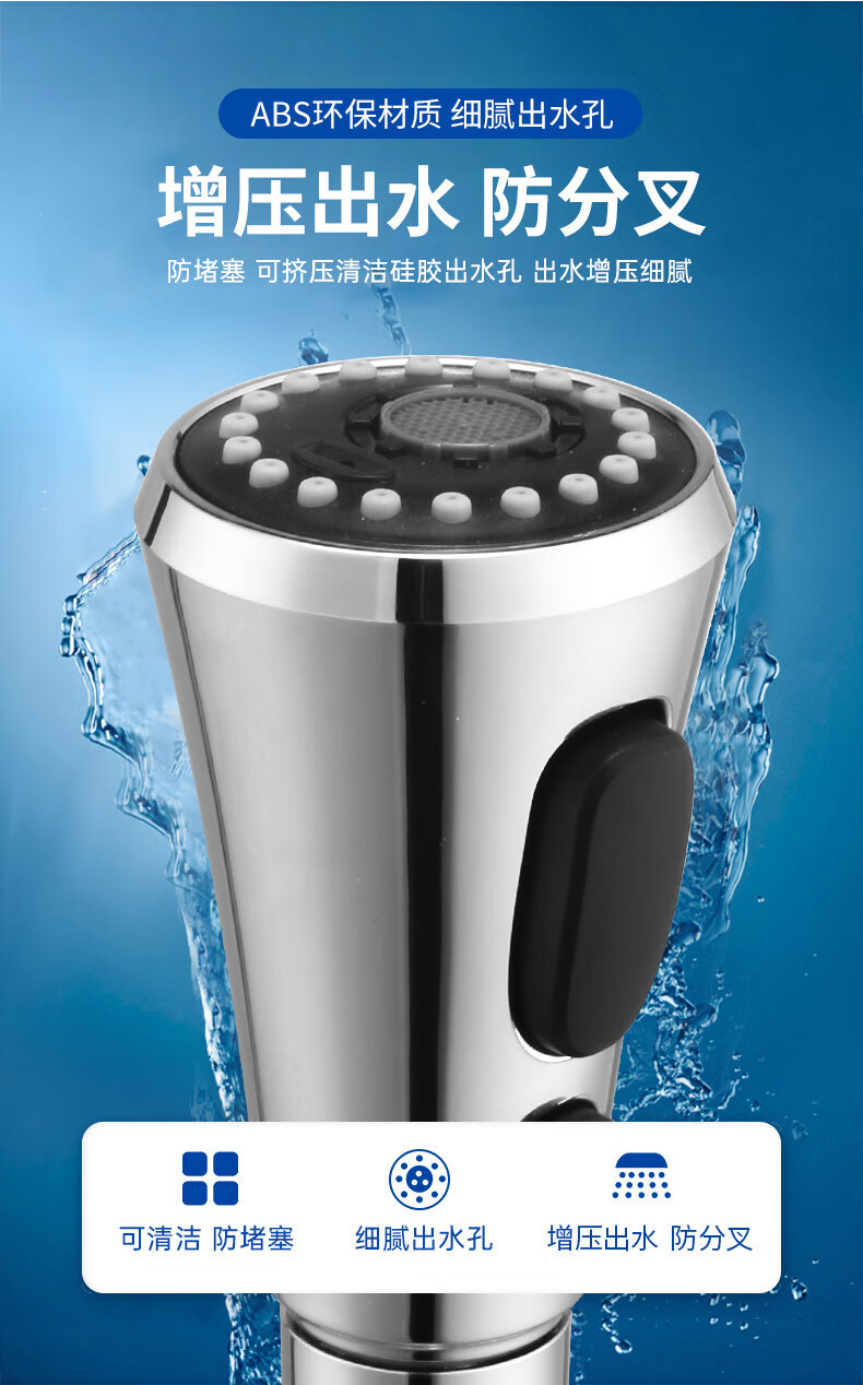 Universal faucet splash-proof head Xiaoman Yao kitchen faucet multi-functional extension shower nozzle extender pic 8