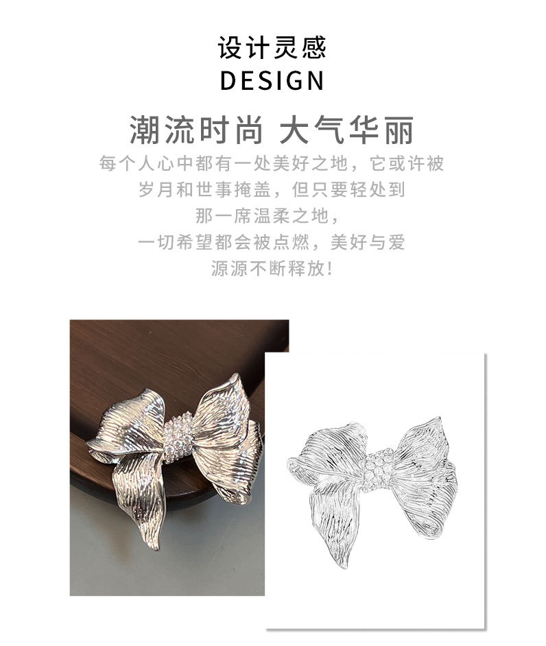 European and American style light luxury bow brooch, original design, simple and versatile, exquisite brooch, new autumn and winter suit pin pic 11