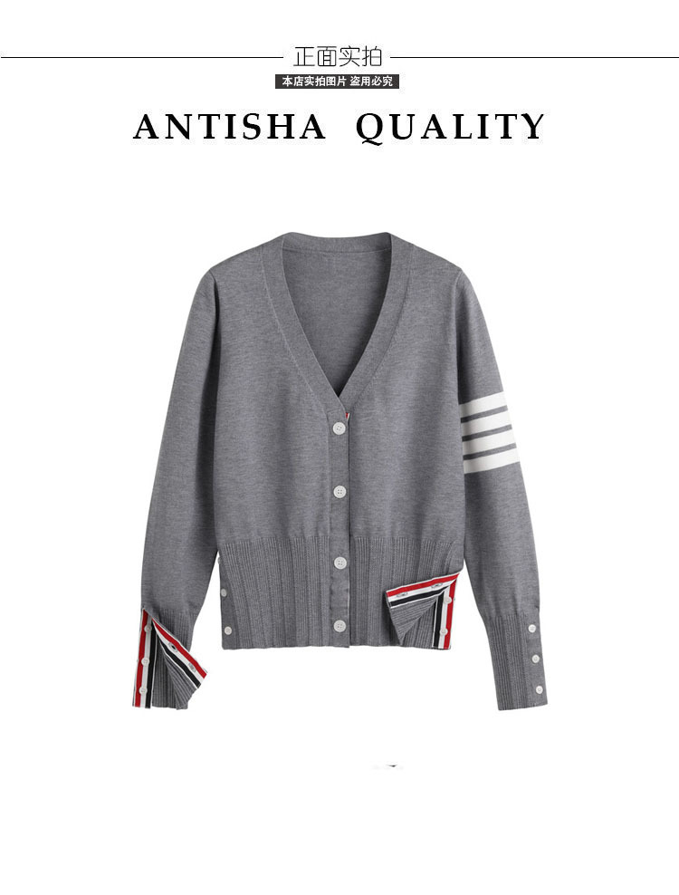 TbB knitted cardigan for women 26, new four-bar trendy brand, school style, stylish, versatile, spring and autumn sweater coat, thick pic 25