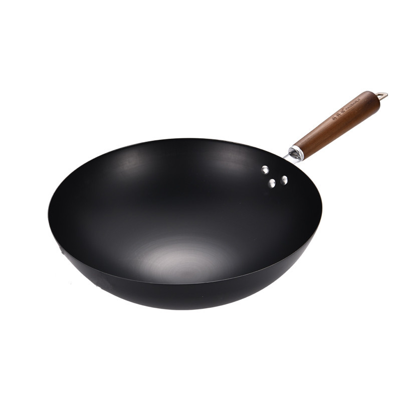 Factory-customized gas-nitrogen old-fashioned iron wok, physical non-stick cooking wok, uncoated wok, imitation cast iron wok, one-piece consignment pic 7