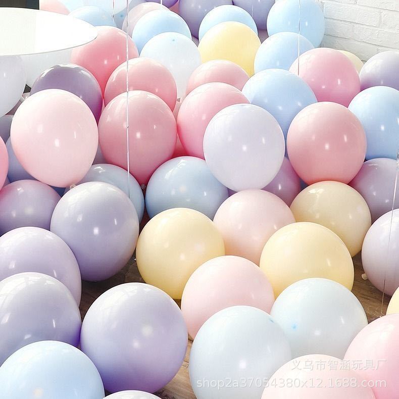 1.5g10寸马卡龙气球批发厂家生日氛围布置婚礼婚庆装饰糖果色乳胶详情4