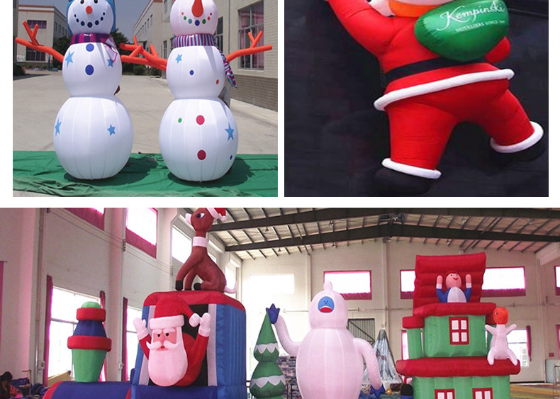 跨境圣诞气模LED发光充气老人摆件户外充气装饰品庭院圣诞节道具详情5