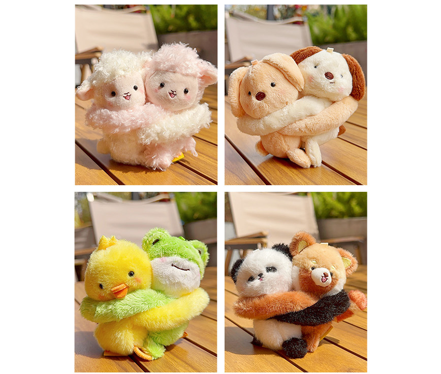 Best friend style puppy plush keychain schoolbag pendant pic 8