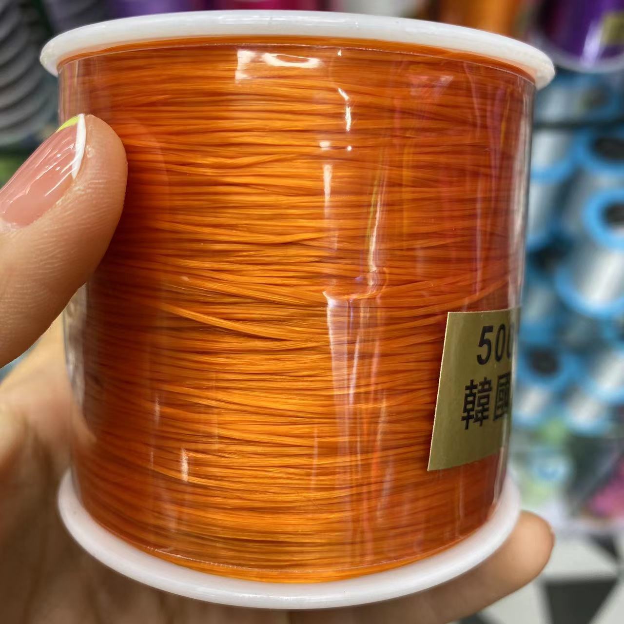 500米diy佛珠水晶串珠大卷韩国造扁形水晶线松紧线弹力线绳批发详情24