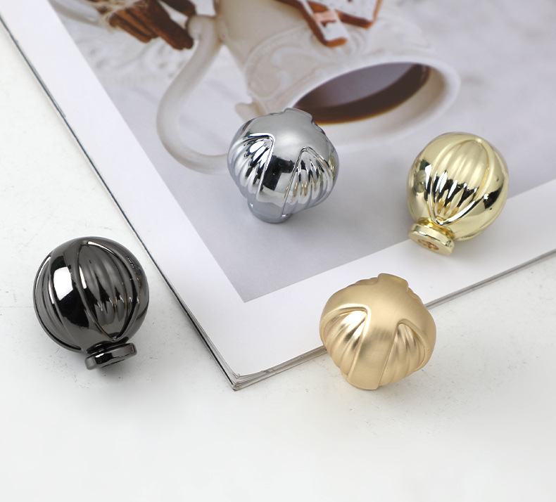 鸽子蛋椭圆抽屉单孔拉手北欧金色亮光黑色橱柜衣柜家具圆形小拉手详情34