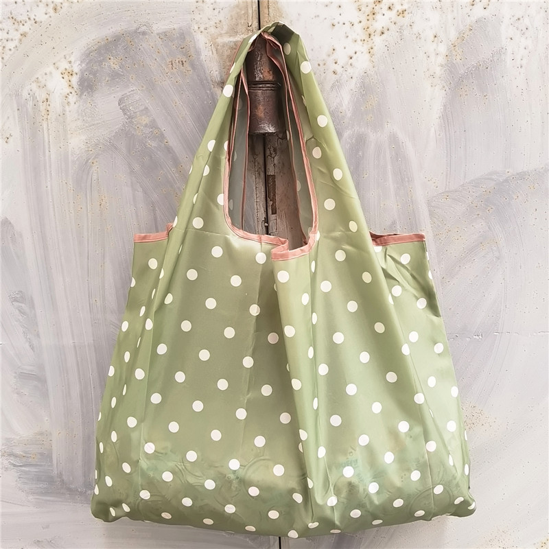 超大号卡通日本折叠环保购物袋防水尼龙买菜包收纳包米奇头手提袋详情31