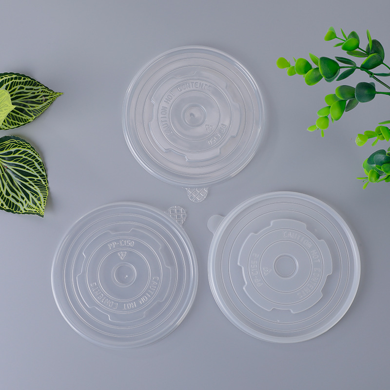 Thickened kraft paper bowl, disposable takeout fruit packaging box, round soup bowl, salad bowl, light food lunch box, takeout box pic 15