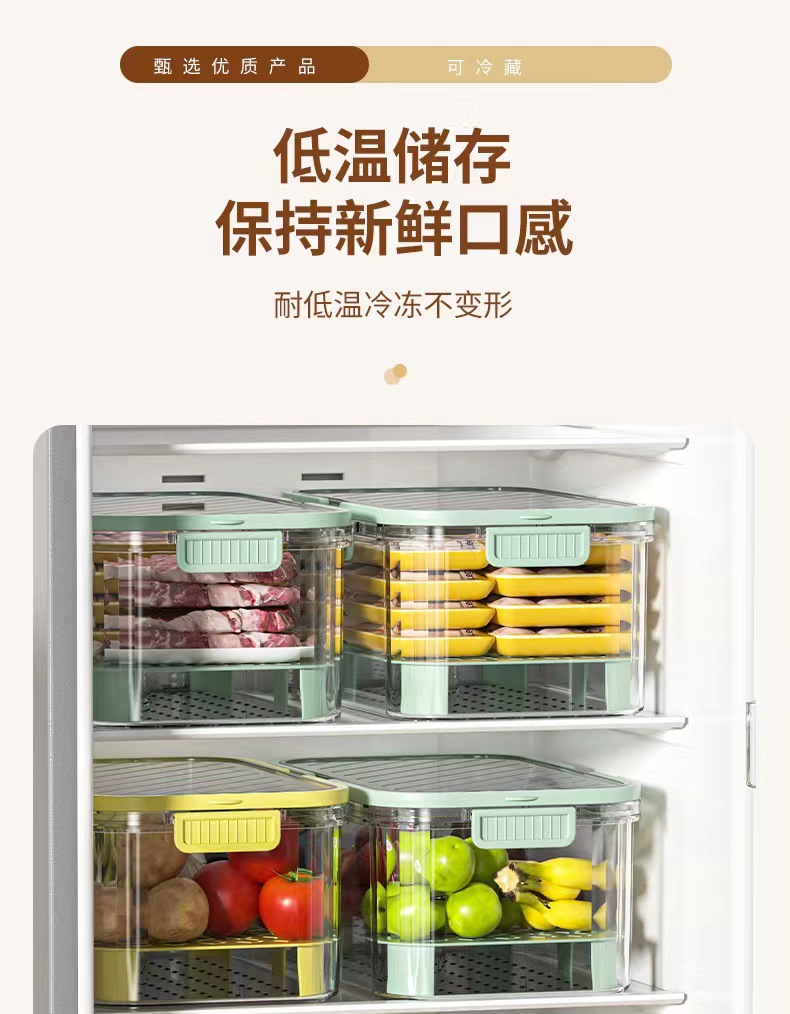 手提保鲜盒户外露营野餐盒外出便携移动食品收纳盒冰箱水果便当盒详情5