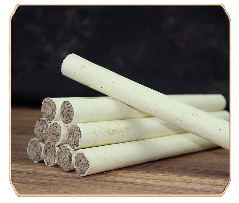 Stone-ground moxa sticks, moxa columns, pure moxa fluff strips, genuine household three-year-old moxa moxibustion strips, hand-smoked strips for health care pic 15
