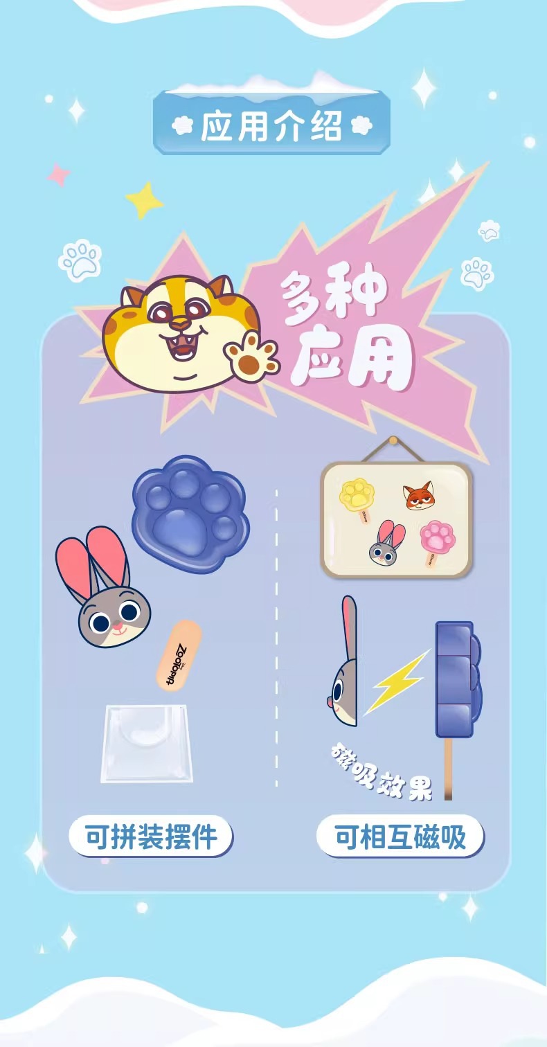 疯狂动物城冰棍系列萌粒盲盒潮玩手办公仔摆件礼物周边详情5