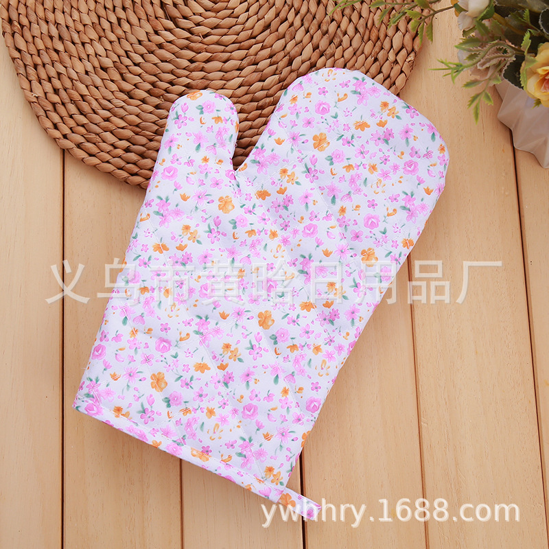 【 Chi Jia 】 Small floral microwave oven, Japanese heat insulation and anti-scald oven, Baking gift, promotional item, advertisement, thickened gloves pic 7