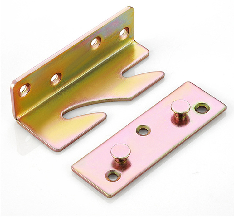 【 Factory Direct Delivery 】 Thickened bed hinges, bed pins, bed buckles, furniture invisible bed accessories, connectors, bed hangers pic 8