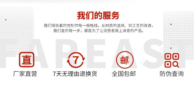 远东电缆电线1.5/2.5/4/6平方国标铜芯家装硬/软线单芯插座照明线详情1