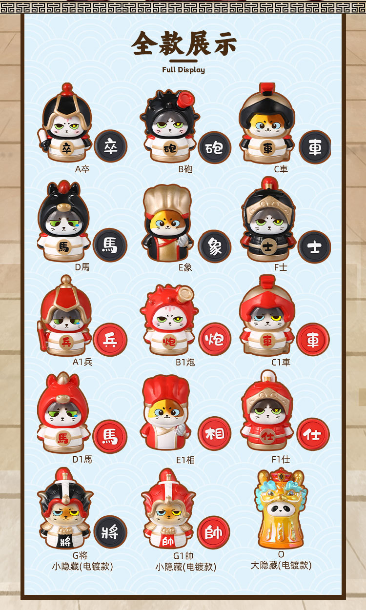 Space Station chess blind box, cartoon cute and adorable cat blind box, multi-style creative design ornaments wholesale pic 4