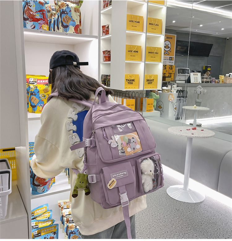 书包初中女生双肩包女痛包大容量小学生日系高中生背包中学生肩包详情11