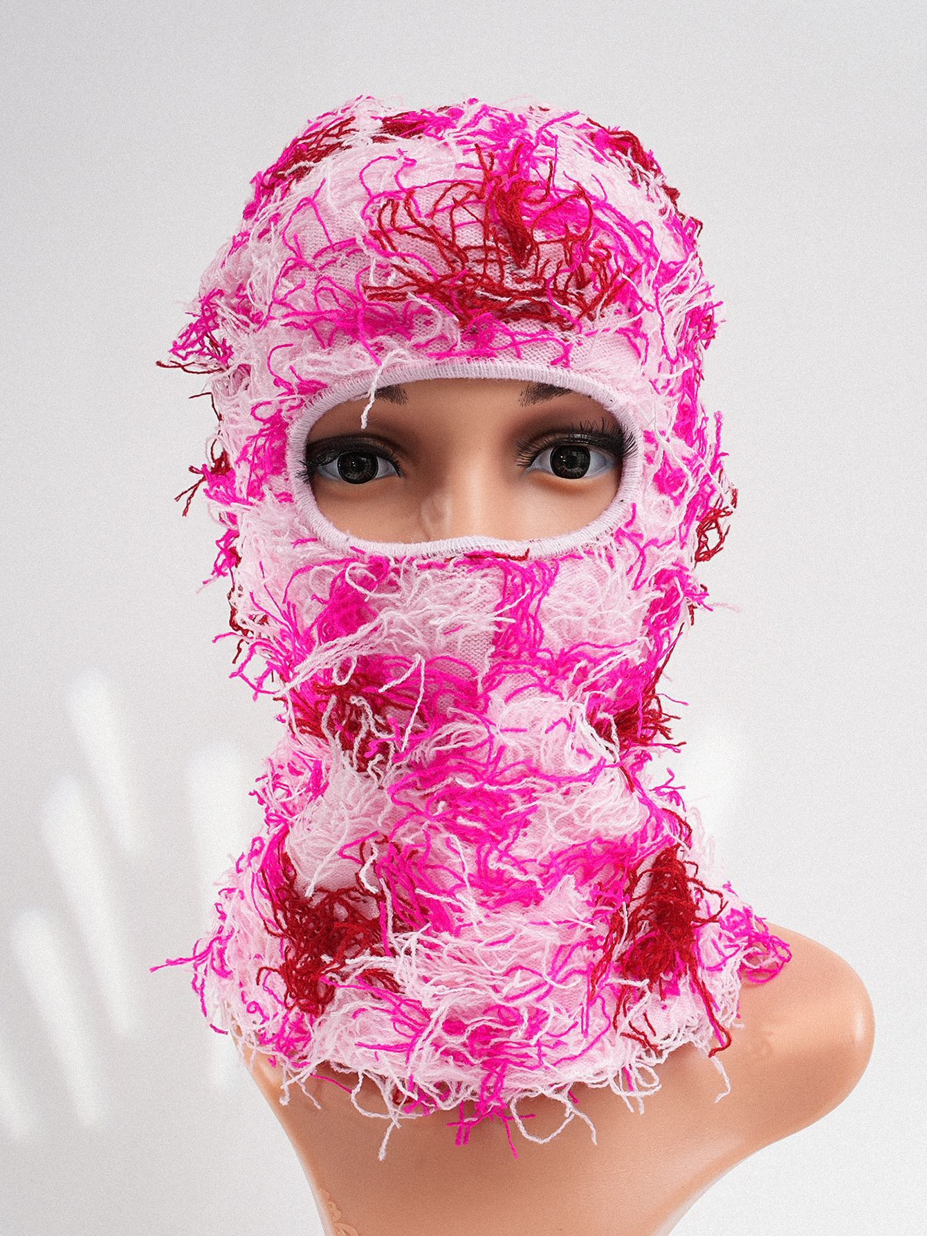 跨境爆款男女皆可佩戴针织仿旧迷彩蒙脸防寒滑雪针织面罩防冻保暖详情4