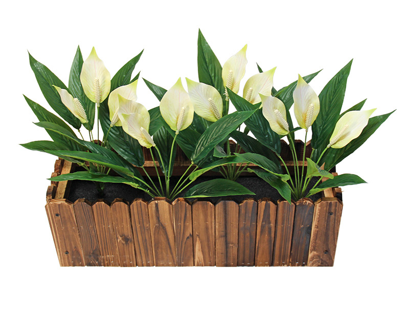 Artificial flowers: outdoor white anthurium, garden decoration, restaurant partition flowers, indoor red anthurium, indoor plastic anthurium, artificial plants pic 11