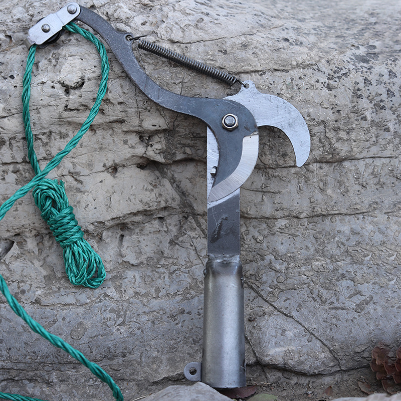 五金园林农用工具高空剪黑色带绳滑轮果枝剪枝剪带夹摘果高枝剪刀详情20