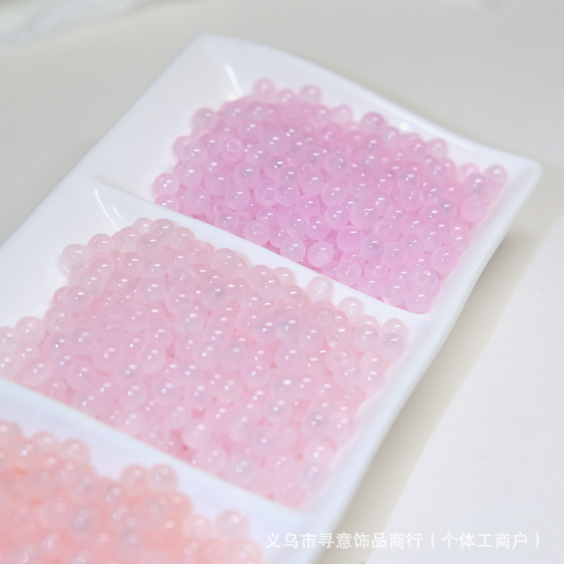 Cat-eye feel, 4mm light-colored macaron, high-quality rice bead glass, DIY handcrafted material accessories, wholesale of loose beads and string beads pic 12