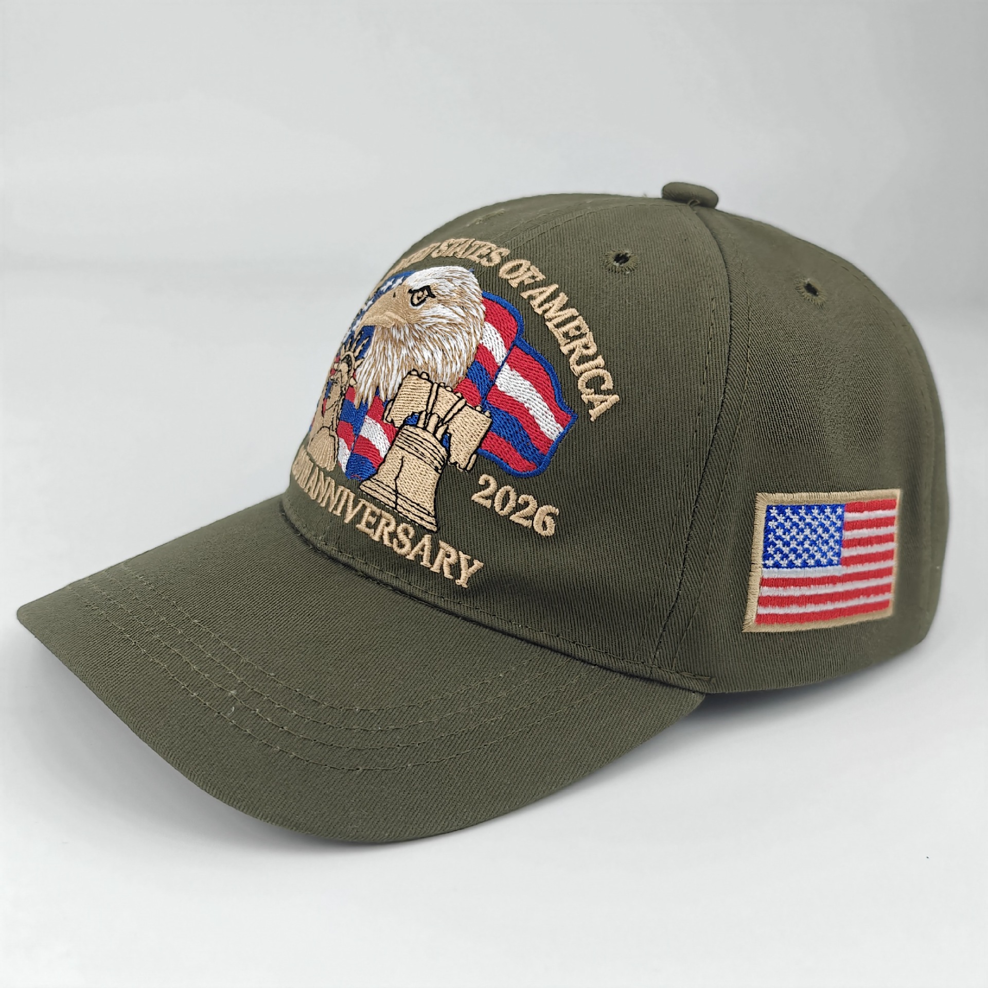 New in-stock American 250th anniversary commemorative baseball cap, three-dimensional embroidered commemorative cap, cross-border headband baseball cap pic 34