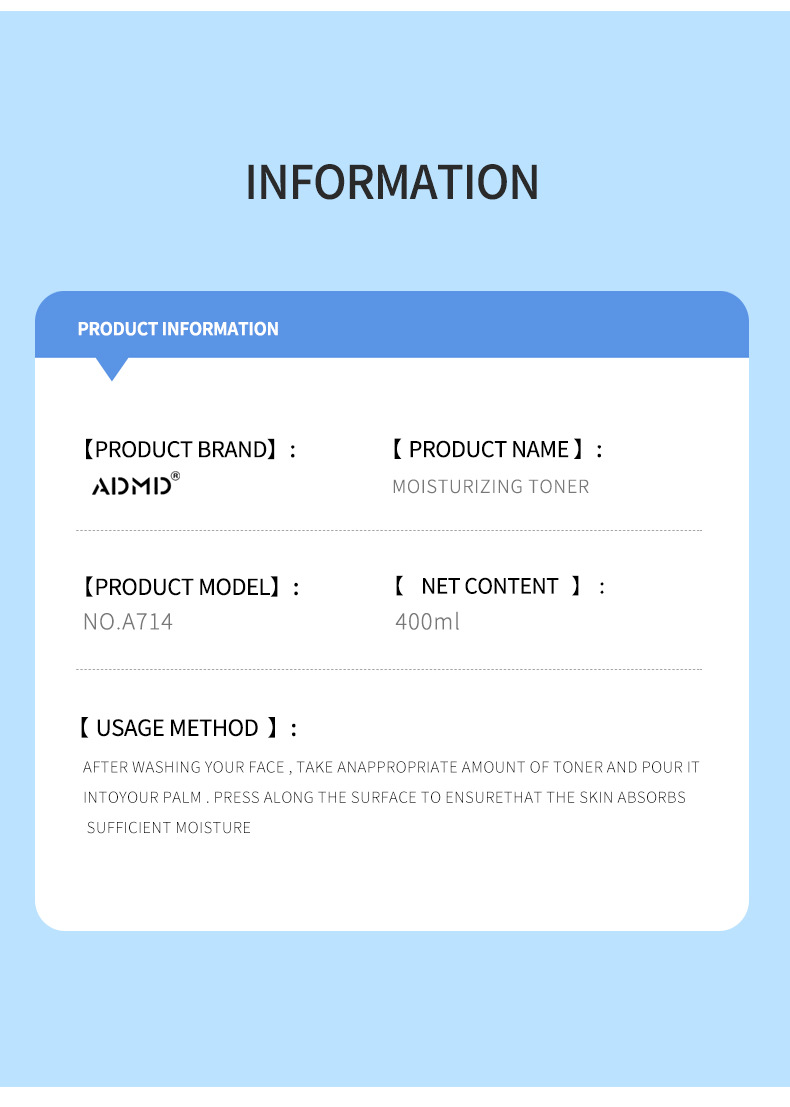 【 Cross-border Exclusive 】ADMD Collagen Toner Hydrating Moisturizing Toner Wholesale Cross-border Skin Care Products pic 14