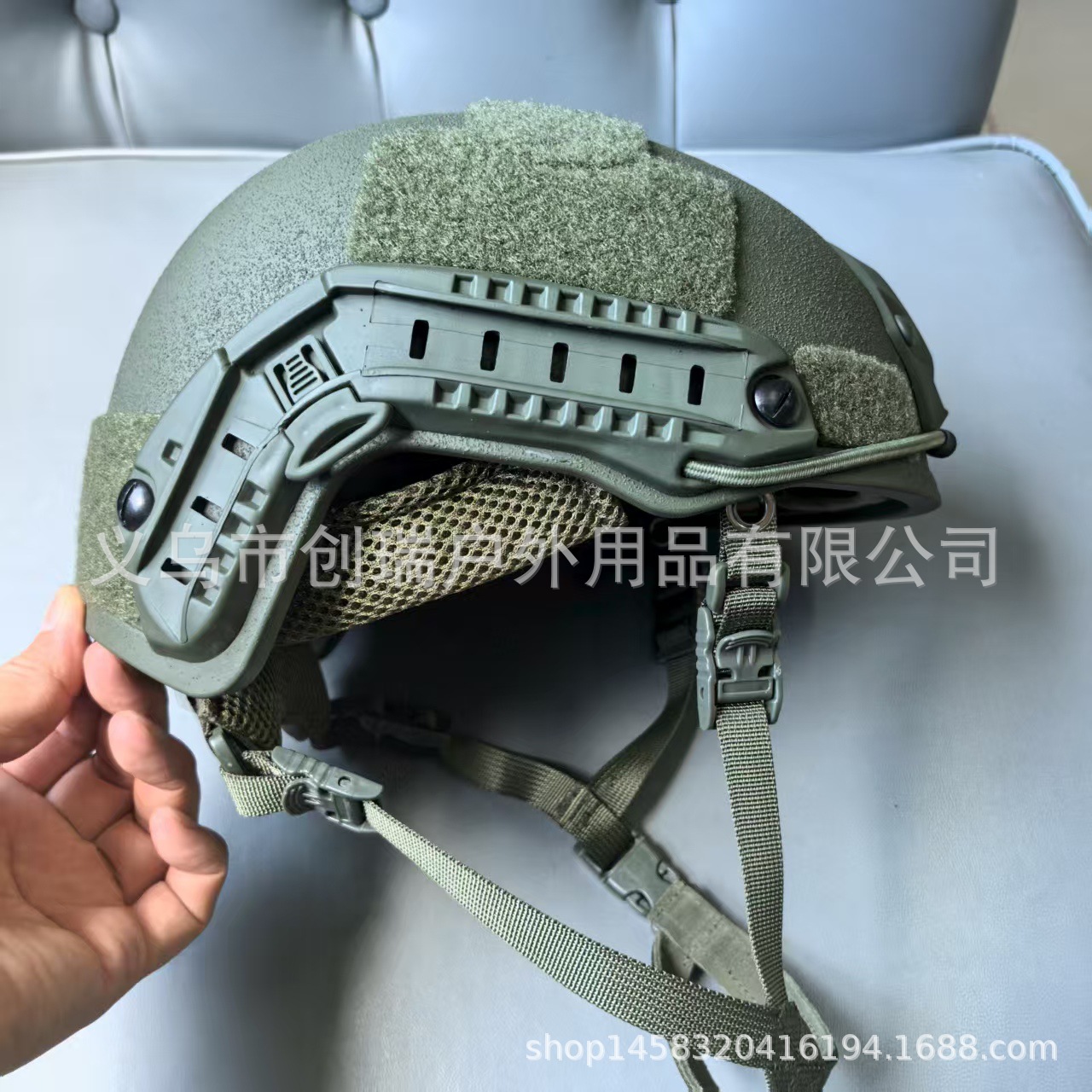 新款mich2000温蒂玻璃钢战术头盔1.5kg防暴头盔真人吃鸡三.级头盔详情5