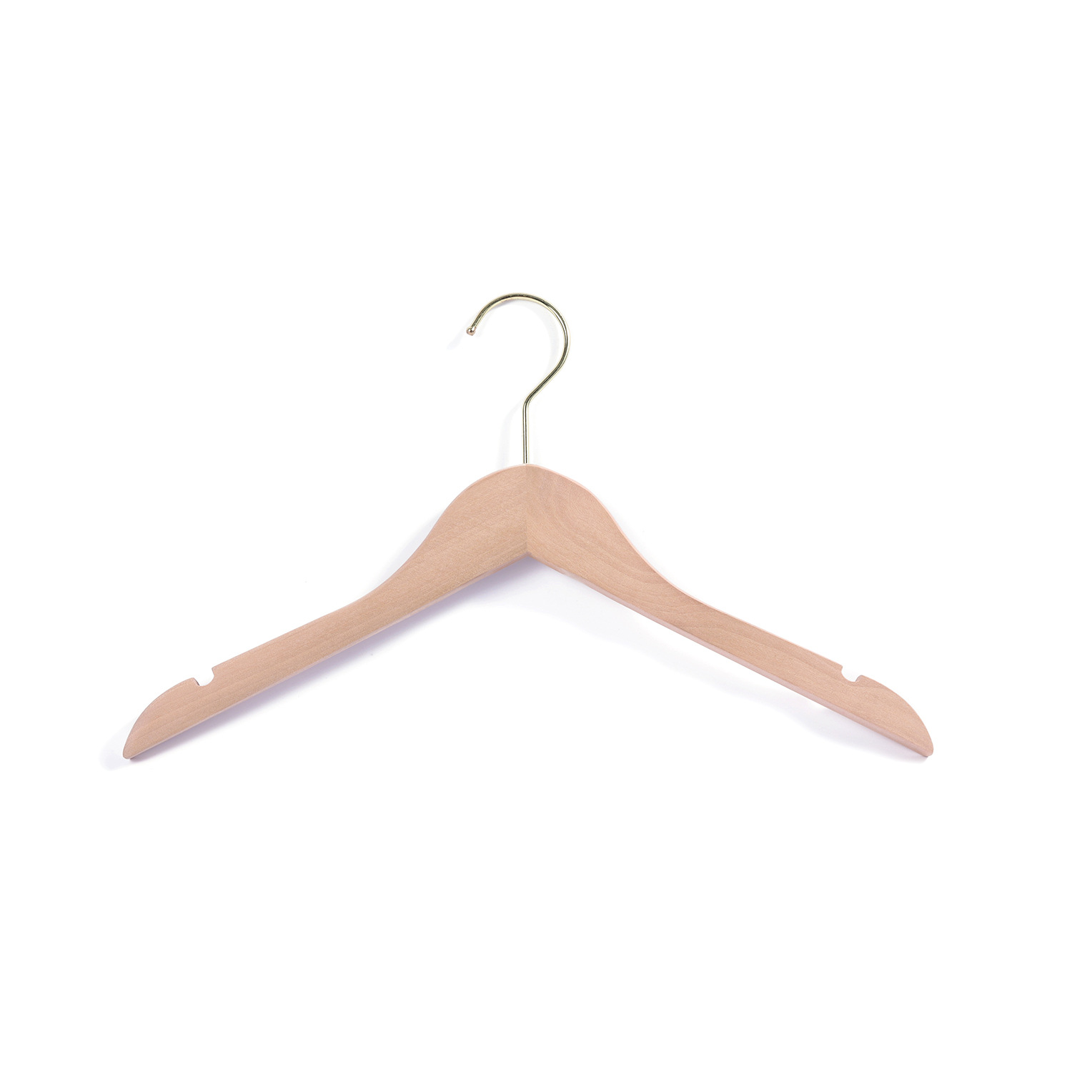 Custom-made solid wood clothes hangers for clothing stores, anti-slip clothes hangers for suits, and wholesale of wooden clothes hangers for adults pic 8