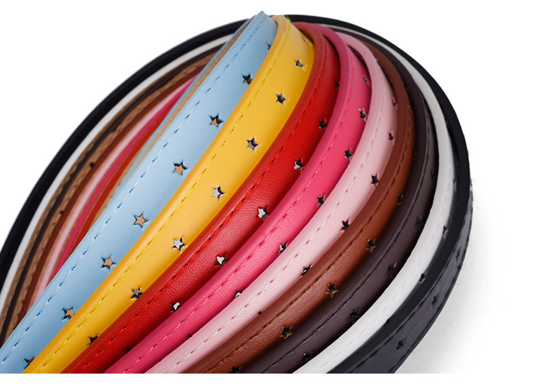 儿童款五角星合金扣女士腰带简约百搭星星全孔连衣裙牛仔裤皮带女详情15