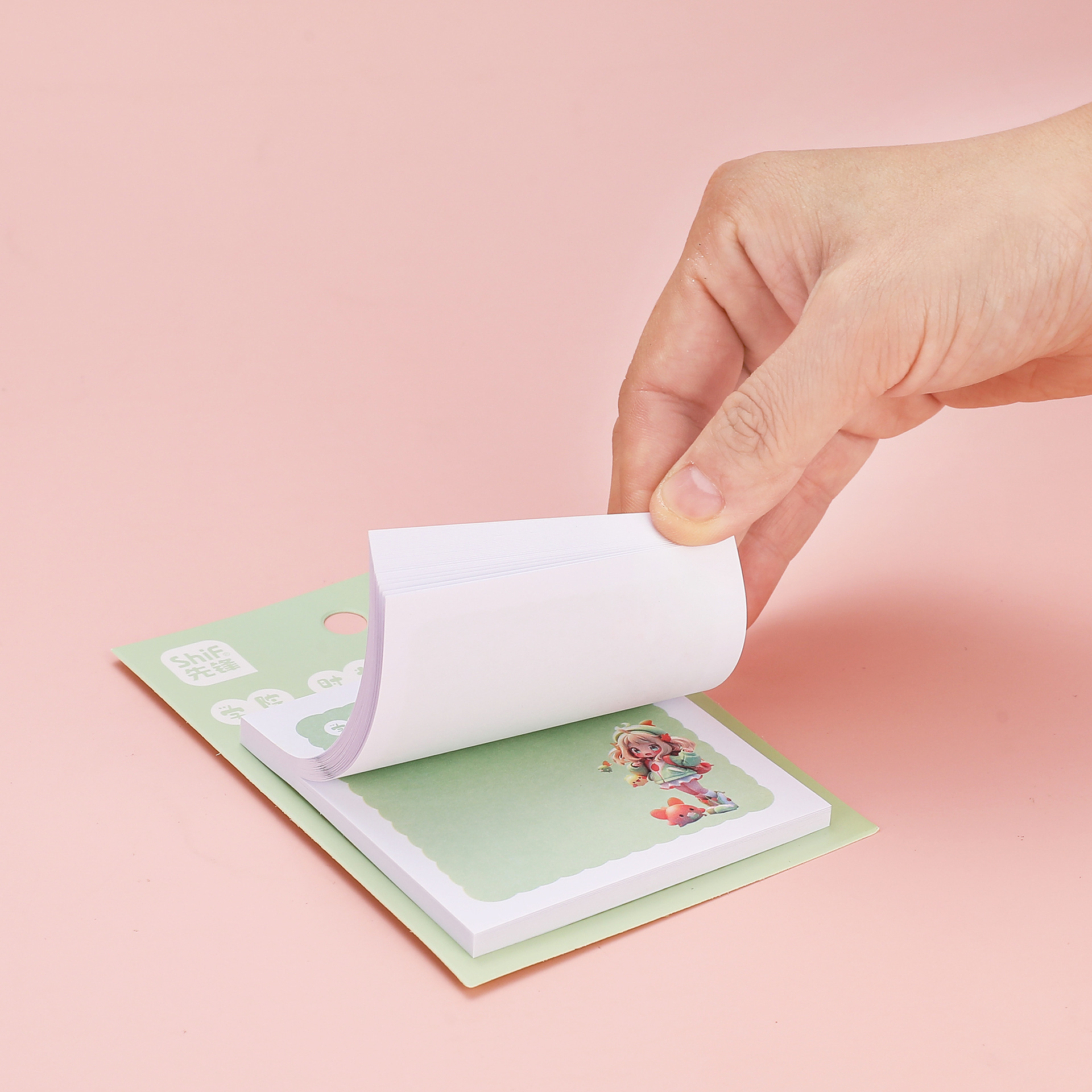 Pioneer 8672 Student sticky Notes with cute cartoon character designs and colorful notepad pic 6